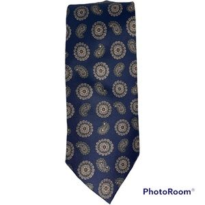 100% Pure Silk Blue Orient Made In China Mens Tie in Great Condition!